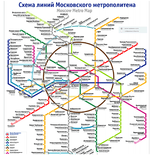Scaricare lo schema metropolitana di Mosca in italiano